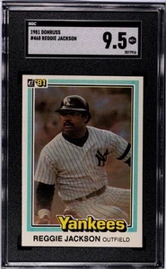 1981 Donruss Baseball #468 Reggie Jackson SGC 9.5 Mint+ MLB HOF New York Yankees - Picture 1 of 2