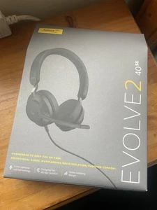 Jabra Evolve2 40 Stereo Headset (MS Teams, USB-A) - Schwarz - Bild 1 von 2
