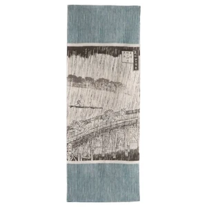 Kamawanu Chū-sen Tenugui (Choju-giga) - Shower of the Great Bridge and Atake / M - Picture 1 of 6