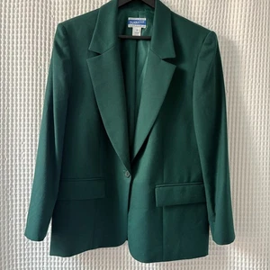 Pendleton Einknopf 100% Wolle Blazer Smaragdgrün Damen 12P - Bild 1 von 5