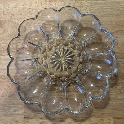 Bandeja de huevos redonda de 10 pulgadas Anchor Hocking de colección Foto 1 de 3