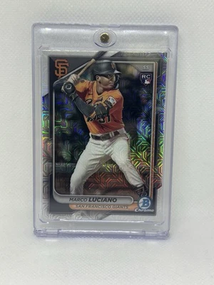 2024 Bowman Marco Luciano Mojo Mega Refractor #18 Rookie RC Giants - Image 1 of 2