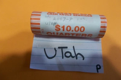 2007 Utah  P State quarter roll mint roll - Image 1 of 3