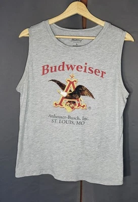Budweiser Camiseta Sin Mangas Tank Gráfico Top Cerveza Mujer Talla M Foto 1 de 4