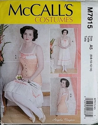 Sewing Pattern McCall's Costume Period Chemise Dress Size 6 to 14 - Image 1 of 2