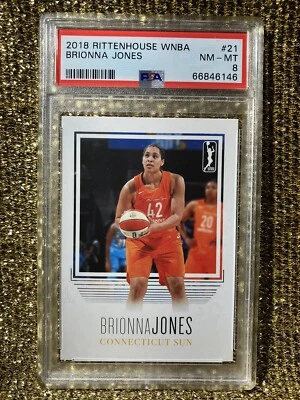 Brionna Jones 2018 WNBA Rittenhouse #21 Connecticut Sun PSA 8 RC - Image 1 of 2