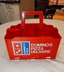 Portabicchieri vintage DOMINOS Coca-Cola Soda consegna 6 caddy rari anni 80-90 - Foto 1 di 18