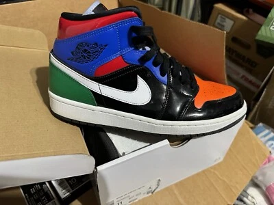 Size 11 - Air Jordan 1 SE Mid Multi Patent W - Image 1 of 4