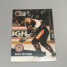 1991-92 Pro Set French Hockey Card #301 Uwe Krupp VG+ (B2)