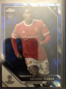 ANTHONY ELANGA 2021-22 Topps Chrome UEFA Sapphire #140 Rookie - Picture 1 of 2