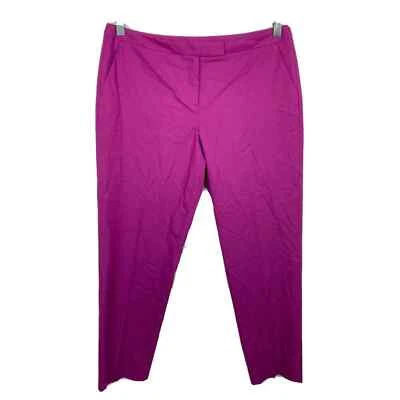 Pantalones Classiques Entier para mujer talla 10 rosa fucsia clásicos chinos rectos elásticos Foto 1 de 4