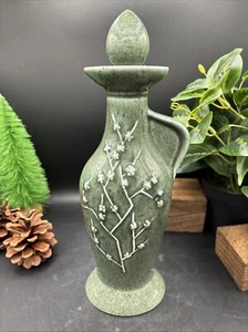 1965 GREEN CHINA PITCHER JUG PUSSY WILLOW W/ STOPPER BEAM DECANTER Regal China - Picture 1 of 6