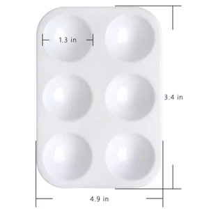 White Plastic Paint Tray Palette for Watercolor and DIY Art Projects - Picture 1 of 7