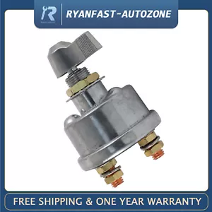 Master Battery Disconnect Switch 2 post SPST Kill Cut Off Nascar Marine ATV 12V - Picture 1 of 15