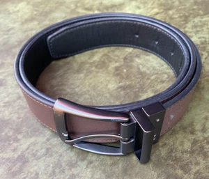 Nike Reversible Belt Brown Black Men Size 38-40 - Picture 1 of 5