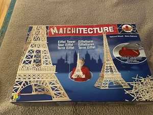 Eiffel Tower Natural Match Sticks Craft Hobby Wood Kit 6611 Matchitecture New - Picture 1 of 11