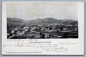 Postcard 1906 South Royalton, Vermont Town View - Picture 1 of 2