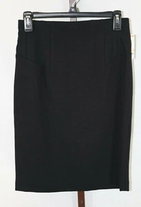 INC International Concepts Womens Ladies Black Straight Pencil Skirt Sz 2/XS NEW - Picture 1 of 3