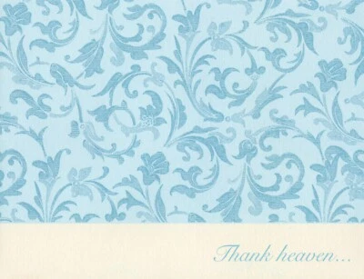 Tarjeta de agradecimiento religiosa simple gracias al cielo, de American Greetings + sobre Foto 1 de 4