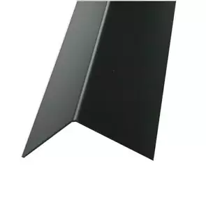 Alu L-Profil RAL9005 Schwarz lackiert Winkel 1mm Eckschutz Winkelblech bis 2m  - Bild 1 von 4