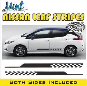 NISSAN LEAF Deportes Rayas Laterales ELÉCTRICAS EV Calcomanías Adhesivas Gráficos SIN P&P 006 - Imagen 1 de 4