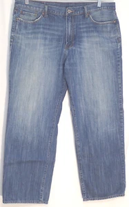 LUCKY BRAND sz 38 SHORT INSEAM BLUE JEANS measures 37" x 28.5" (#333) - Picture 1 of 8