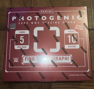 NIB 2024 Panini Photogenic WWE Wrestling Hobby Factory Sealed Box Autograph - Picture 1 of 8