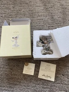 Lenox Disney Estuche de Nieve Mickey Escultura Estatuilla Claus Diamante Regalo NUEVO - Imagen 1 de 4