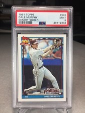 1991 Topps Desert Shield Dale Murphy #545 - PSA 9 - Philadelphia Phillies