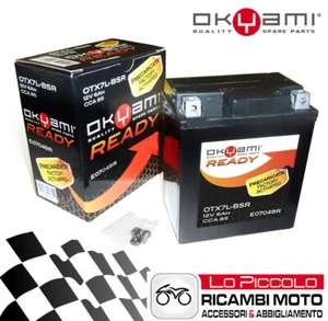 Honda NX 250 1988 1989 1990 MOTORCYCLE BATTERY OKYAMI AGM YTX7L-BS PRECHARGED - Picture 1 of 1