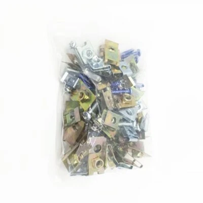 100PCS Car Fasteners Body Door Panel Trim Fixed Home Screw U Type Gasket Clips Foto 1 de 4