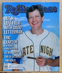 Rolling Stone magazine - June 20, 1985 - David Letterman cover - Eric Clapton - Imagen 1 de 1