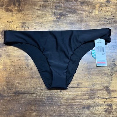 Raisins Women's Solid Low-Rise Swim Bottom Separates Black Medium NWT - Image 1 of 4
