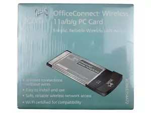 Carte d'accès réseau LAN PC 3COM 3CRWE154A72 OfficeConnect sans fil 11a/b/g - Photo 1/3