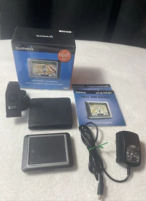 Garmin 260 GPS with Leather Pouch Automotive Mountable Navigation Tested & Works - Image 1 of 4