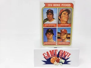 1974 Topps Baseball #608 Rookie Pitchers Apodaca Baney D'Acquisto Wallace Sehr guter Zustand - Bild 1 von 2