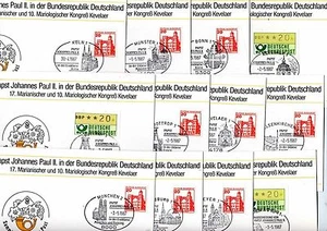 12 Belege - Papstbesuch 1987 in Deutschland ( 23501-o1 ) - Picture 1 of 1