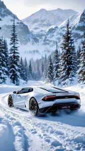 White Lamborghini Super Car Poster A3 size 29.7x42cm Semi-Gloss poster only - Picture 1 of 1