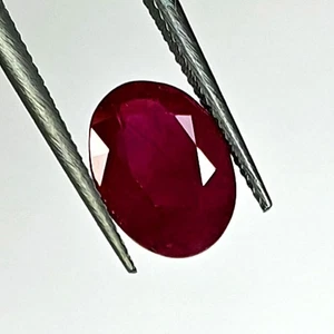 1.24ct Natural Burma Ruby deep red color standard heat ~ No glass fill gemstone - Picture 1 of 4