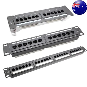 12/24 Port RJ45 Ethernet LAN Network Rack Ethernet Rack Mount - Afbeelding 1 van 15