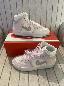 Nike Womens Dunk High Up DH3718-102 White Basketball Shoes Sneakers Size 6.5 - Picture 1 of 5