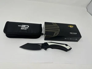 Bestech Knives Kasta Linerlock Black-White Folding Pocket Knife - BG45D NEW!! - Picture 1 of 9