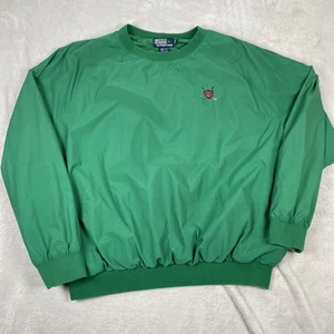 VINTAGE Polo Ralph Lauren Jacket Large Nylon Golf Windbreaker Green Pullover - Bild 1 von 13