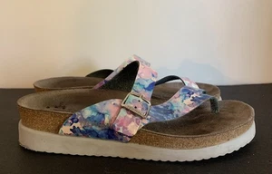 Mephisto Helen Mix Womens Boho Metallic Air Relax Leather Sandals Size 36 US 6 - Picture 1 of 8
