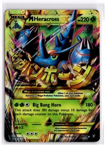 Pokemon TCG M Heracross EX (Secret) 112/111 XY Furious Fists Secret Rare MP - Picture 1 of 2