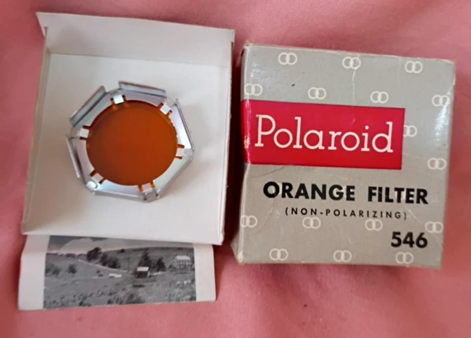 Vintage Polaroid Orange Filter 546 (Non-Polarizing) with Box & Insert – Rare - Image 1 of 1