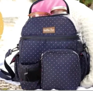 Zaino Matilda Jane Summer Fun Cooler Navy Pois Imbottito Nuovo con etichette - Foto 1 di 8