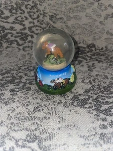 Miniature Kentucky Derby Snow Globe Jockey On Horse Stables Cardinals Churchill - Picture 1 of 7