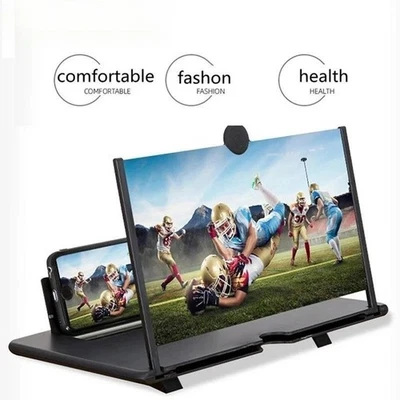 2025 Nueva Versión 10" Teléfono Pantalla Lupa 3D Video Amplificador Soporte Plegable Foto 1 de 4