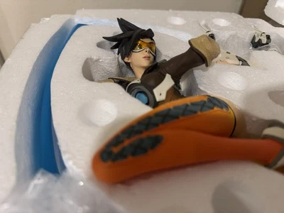Overwatch Blizzard Tracer Estatua Versión 1 Antigua Cara Original Descatalogada OW Foto 1 de 4